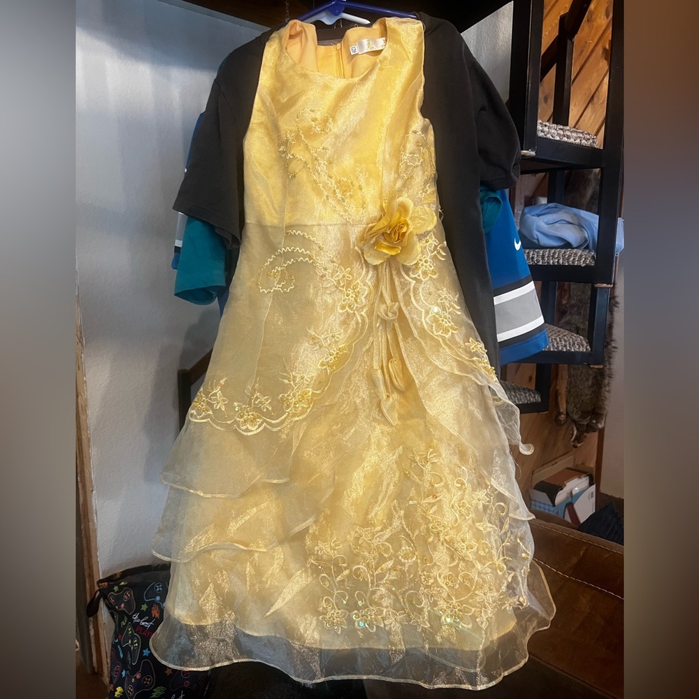 Size 5/6 (120) Play Dress Up, Belle, Halloween Dress Costume